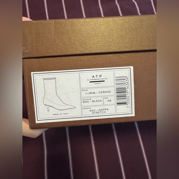 ATP Atelier Cerone Black Napa Stretch Boots - Picture 13 of 13